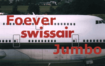 Swissair jumbo